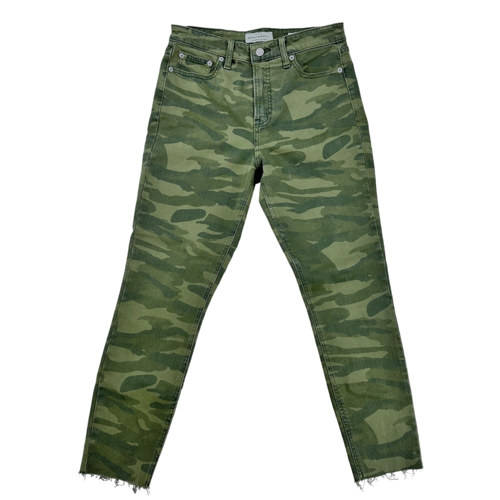 Lucky Brand Jeans Women 6 Camo High Rise Bridgette Crop Pant - Picture 2 of 12